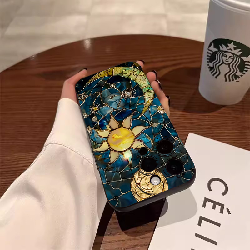 Aesthetic Sun Moon Print Phone - Phone Cases Aesthetic reseña y precio