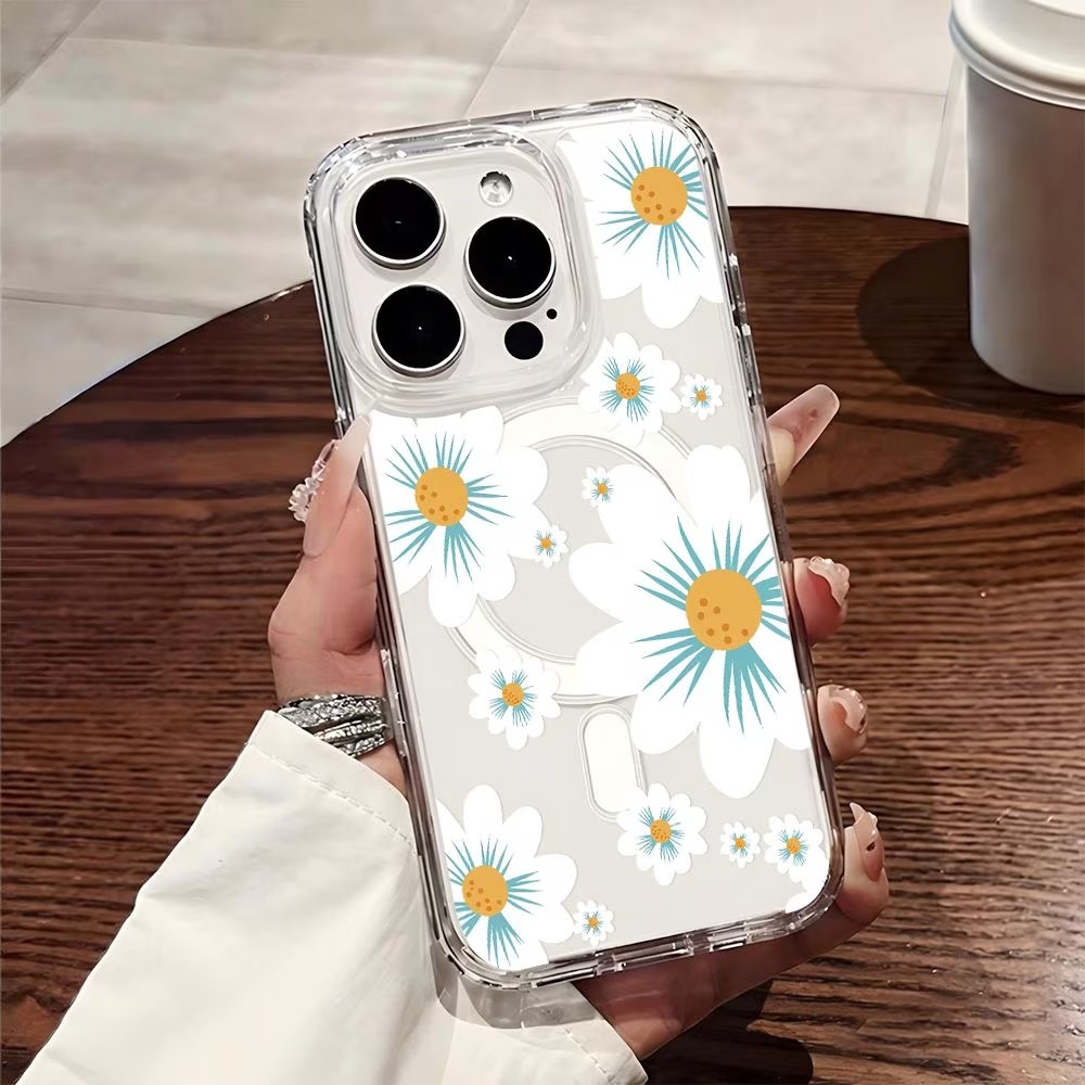 Floral Print Phone Case For iP - Phone Cases Magsafe reseña y precio