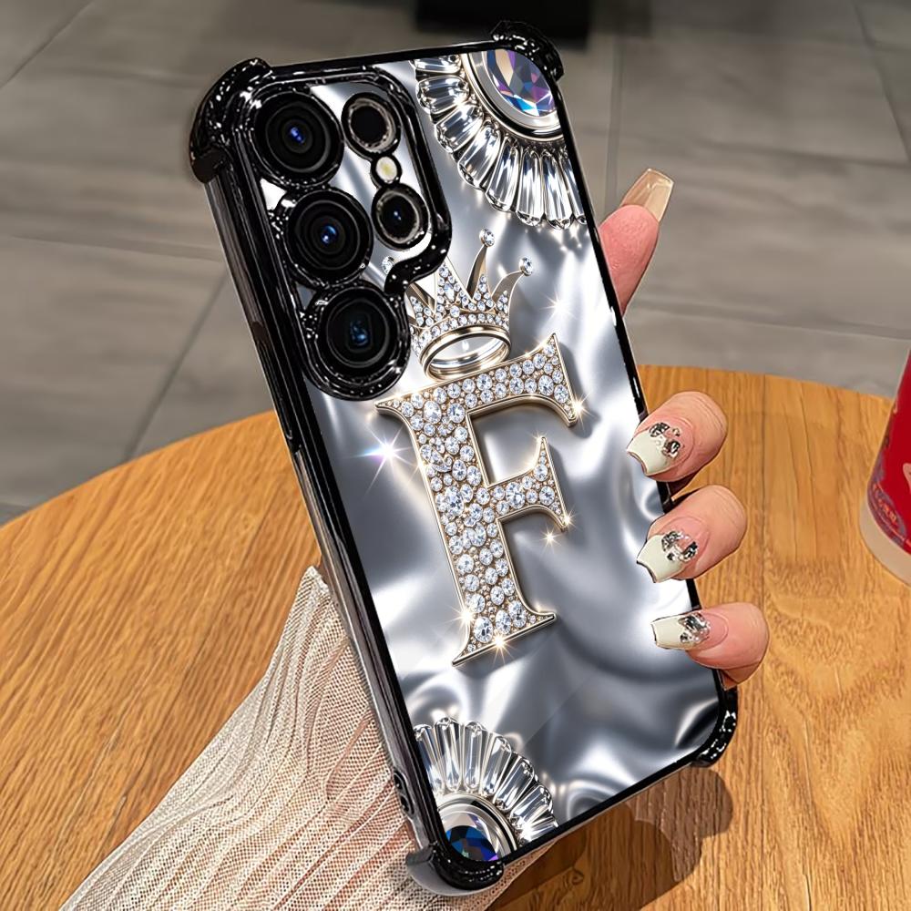 Luxury Diamond Letter F phone  - Phone Cases Quad Lock reseña y precio
