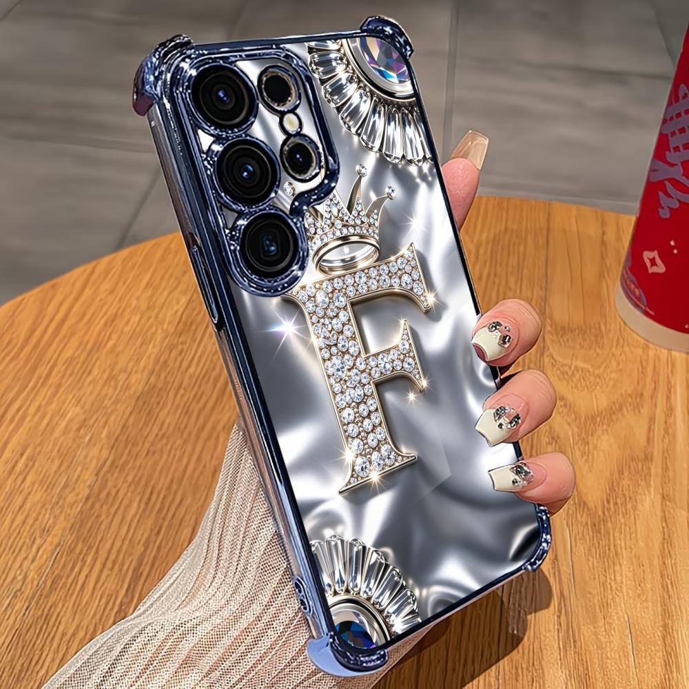 Luxury Diamond Letter F phone  - Phone Cases Quad Lock reseña y precio