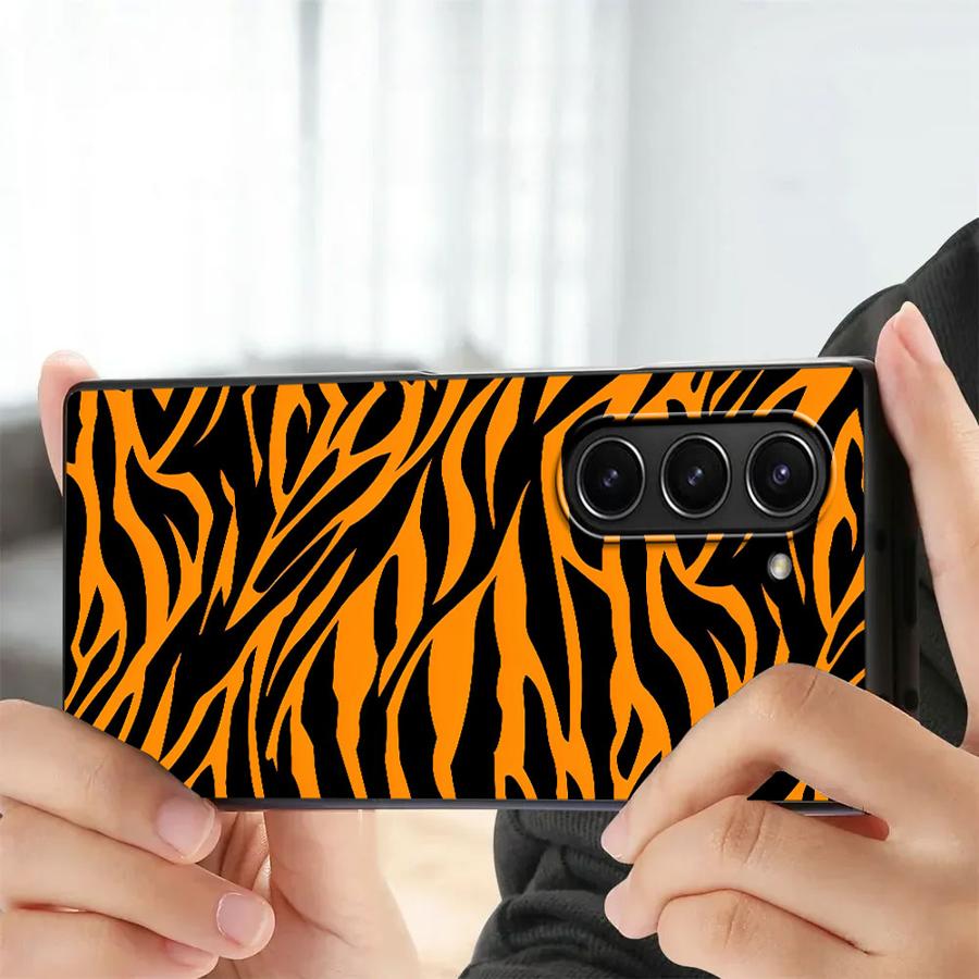 Zebra Striped Sunflower Back P - Phone Cases Z Fold 4 reseña y precio