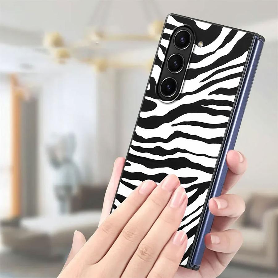 Zebra Striped Sunflower Back P - Phone Cases Z Fold 4 reseña y precio