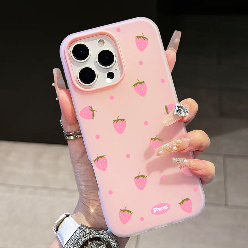 Sweet Pink Strawberry Pattern  - Phone Cases Xs Iphone reseña y precio