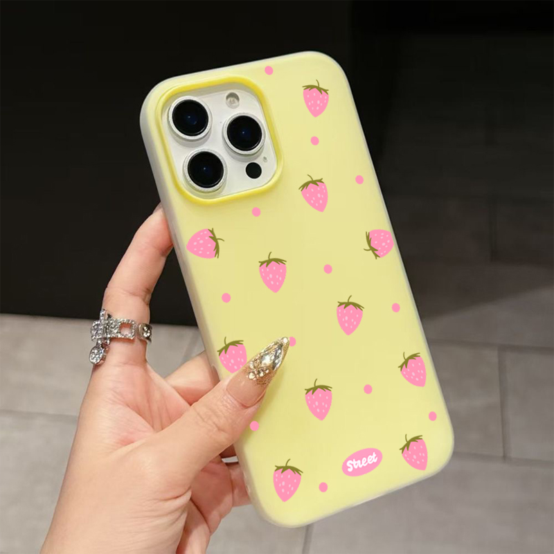 Sweet Pink Strawberry Pattern  - Phone Cases Xs Iphone reseña y precio