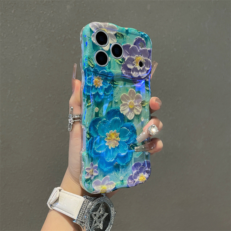 Luxury Blue Light Oil Painting - Phone Cases Drawing reseña y precio
