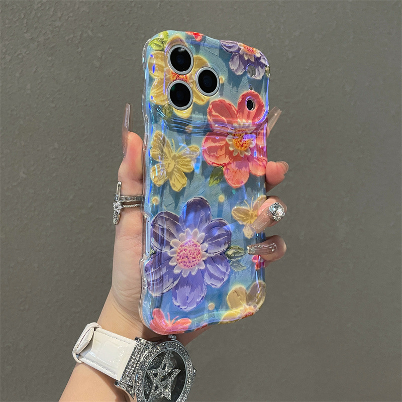 Luxury Blue Light Oil Painting - Phone Cases Drawing reseña y precio