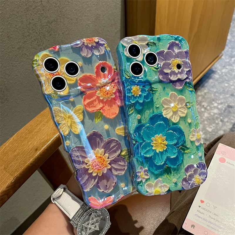 Luxury Blue Light Oil Painting - Phone Cases Drawing reseña y precio