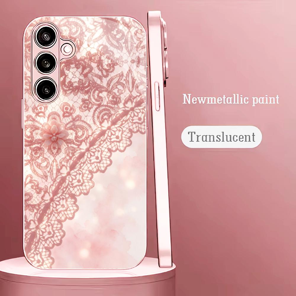 Exquisite Pink lace pattern ph - Phone Cases Quad Lock reseña y precio
