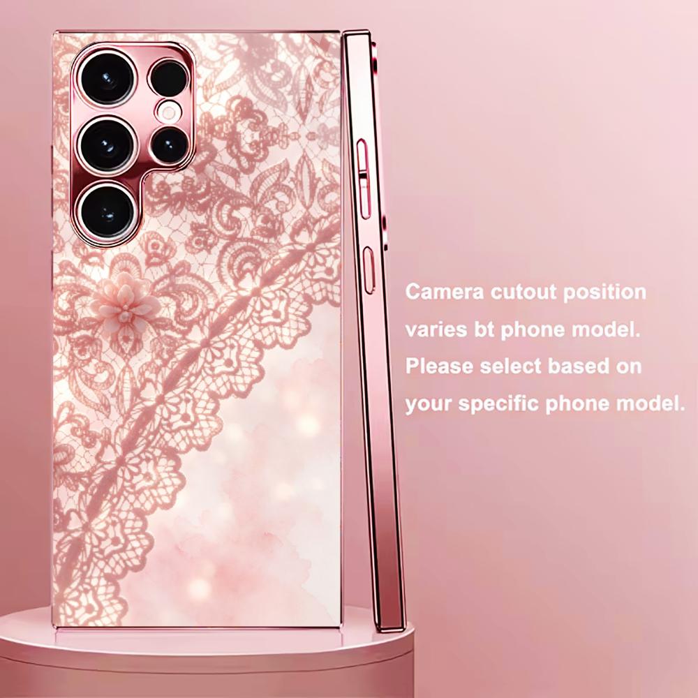 Exquisite Pink lace pattern ph - Phone Cases Quad Lock reseña y precio