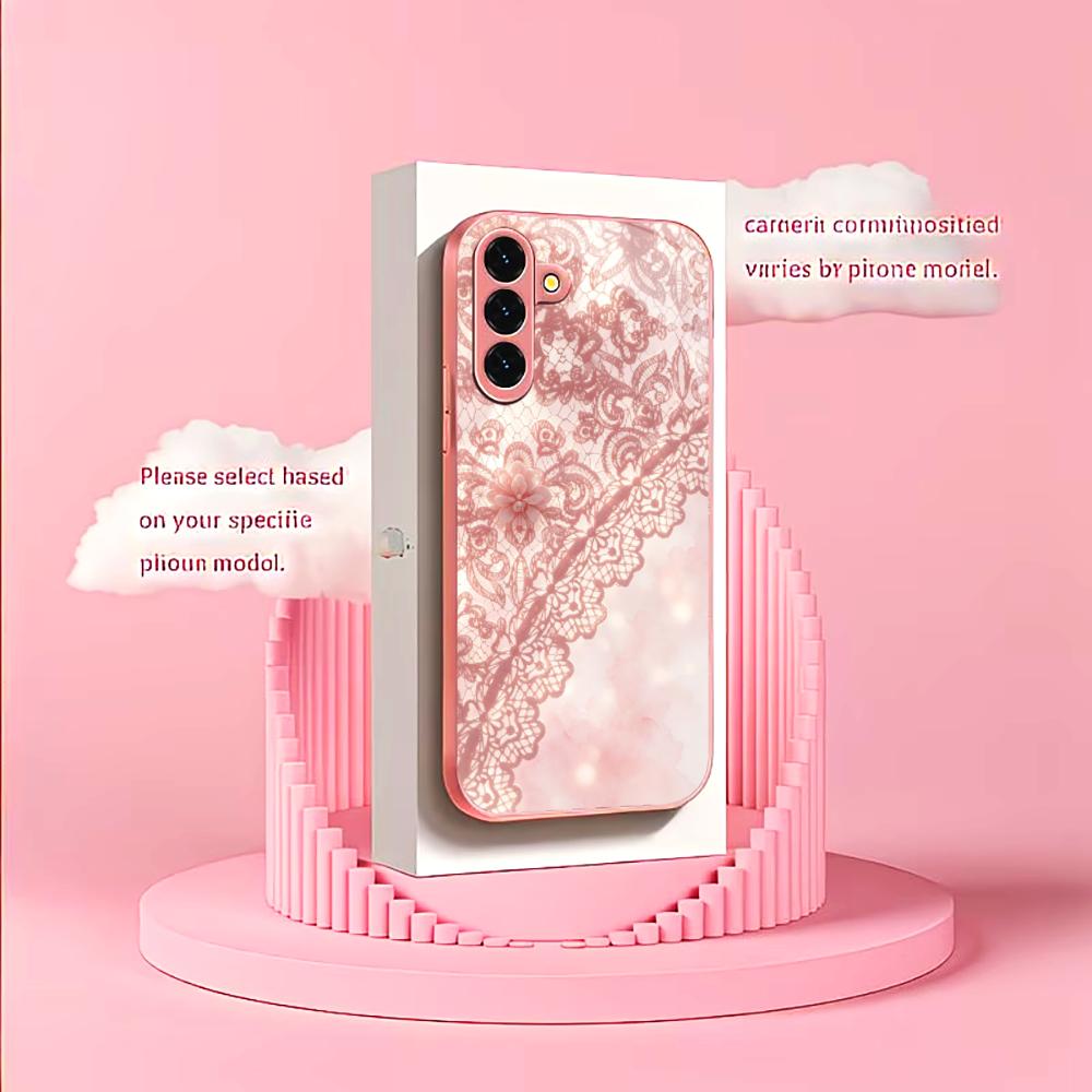 Exquisite Pink lace pattern ph - Phone Cases Quad Lock reseña y precio