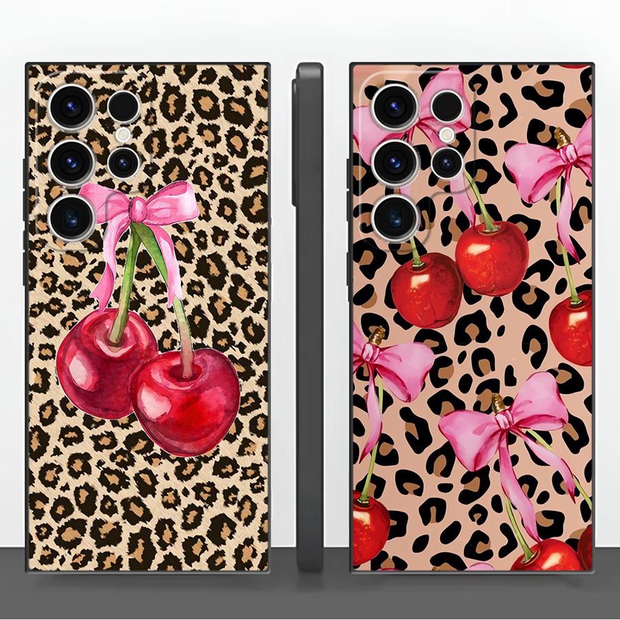 Leopard Cherry Funda Phone Cov - Phone Cases Samsung S25 Fe reseña y precio