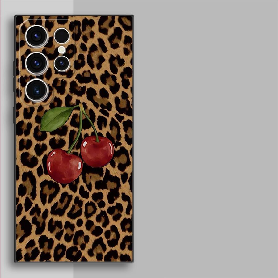 Leopard Cherry Funda Phone Cov - Phone Cases Samsung S25 Fe reseña y precio