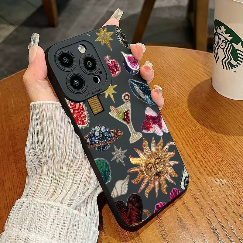 Fashion Black Collage Pattern  - Phone Cases Arc reseña y precio