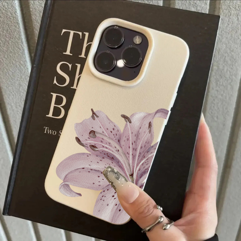 Purple Lily Flower Phone Case  - Phone Cases Xs Iphone reseña y precio