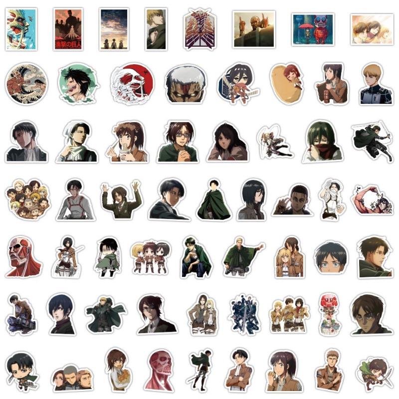 60Pcs Attack on Titan Anime St - Phone Cases Aesthetic reseña y precio