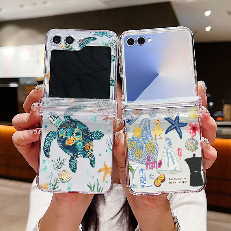 Shark Turtle Ocean Printed Pho - Phone Cases Z Fold 4 reseña y precio