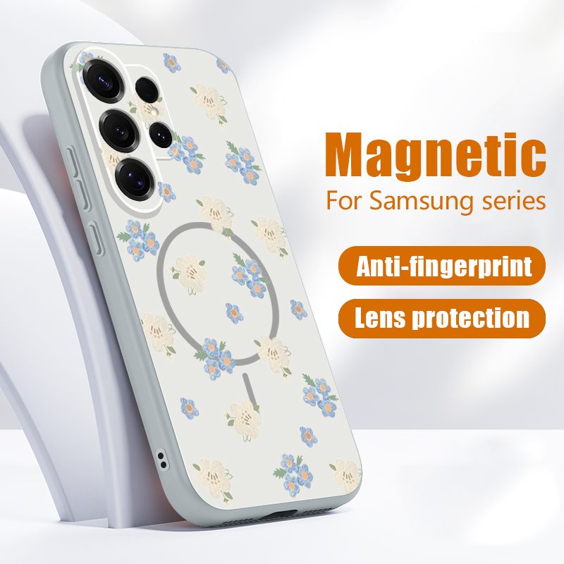Blue Flowers Pattern Case For  - Phone Cases Magsafe reseña y precio