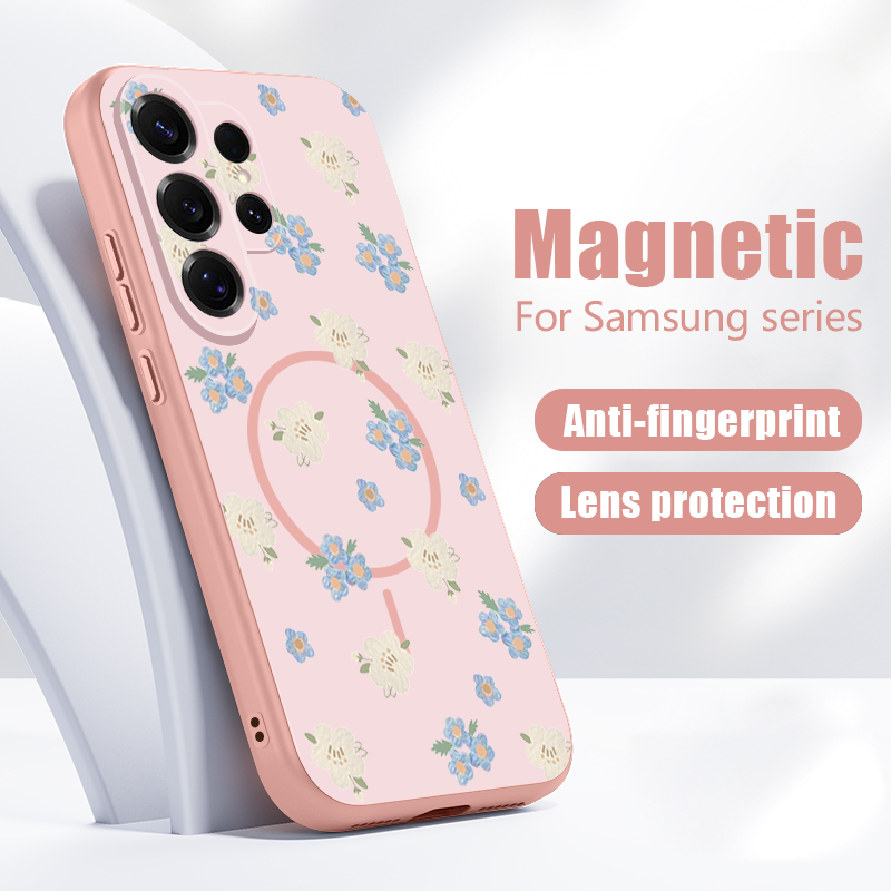 Blue Flowers Pattern Case For  - Phone Cases Magsafe reseña y precio