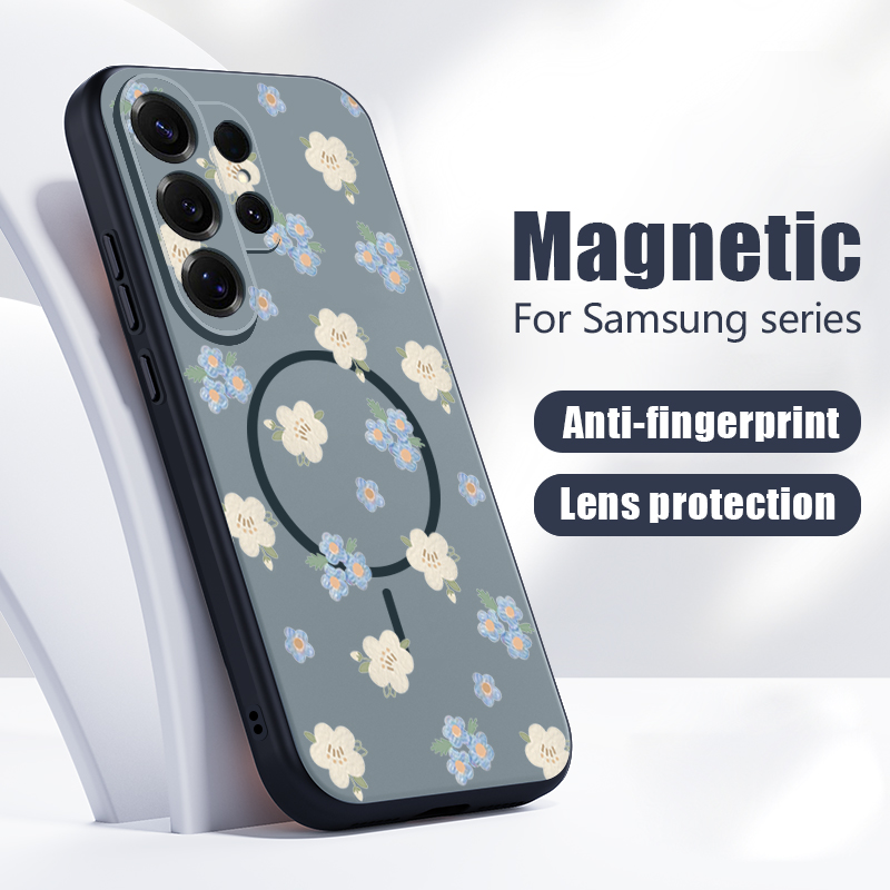 Blue Flowers Pattern Case For  - Phone Cases Magsafe reseña y precio