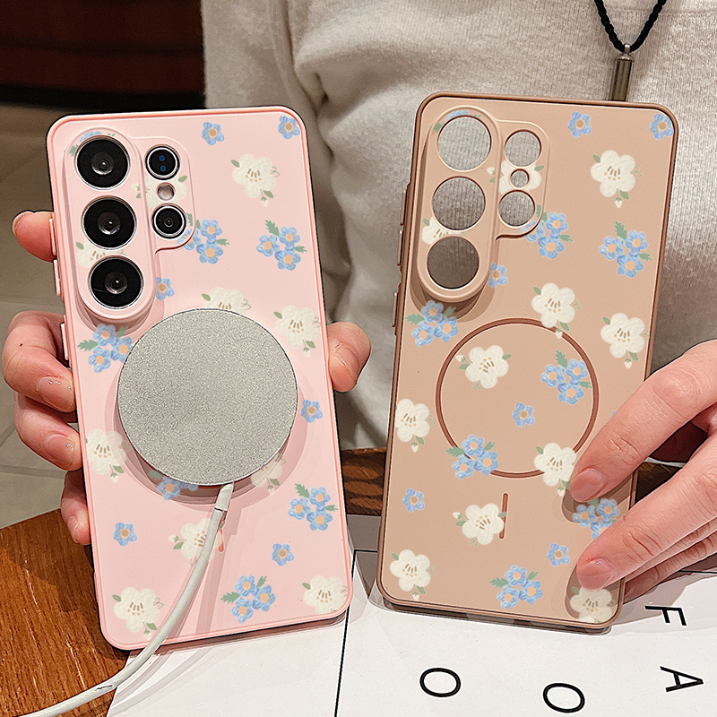 Blue Flowers Pattern Case For  - Phone Cases Magsafe reseña y precio