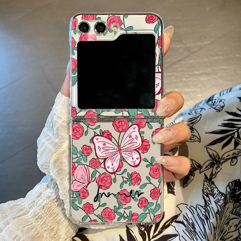 Pink Flowers Pattern Phone Cas - Phone Cases Z Fold 4 reseña y precio