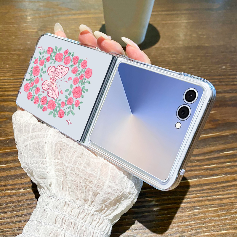 Pink Flowers Pattern Phone Cas - Phone Cases Z Fold 4 reseña y precio