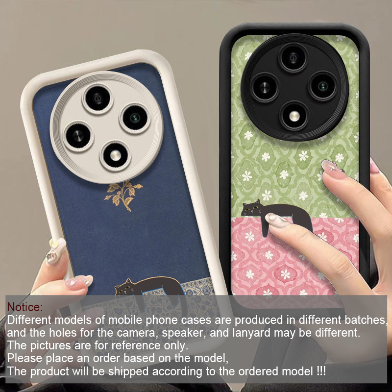 Artistic Cute Black Cat Stripe - Phone Cases Drawing reseña y precio