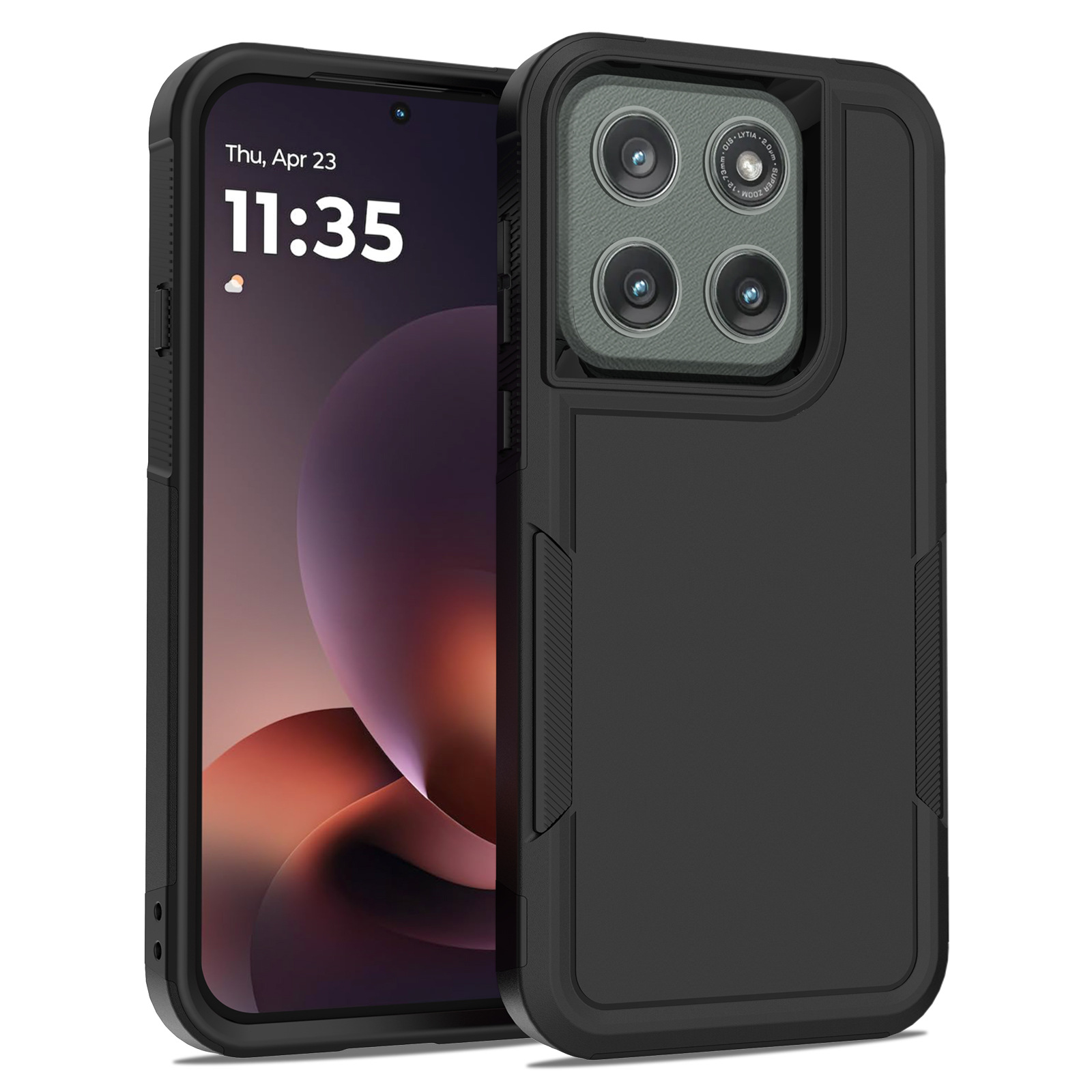2IN1 Heavy Duty Armor Rugged P - Phone Cases Moto G 2025 reseña y precio