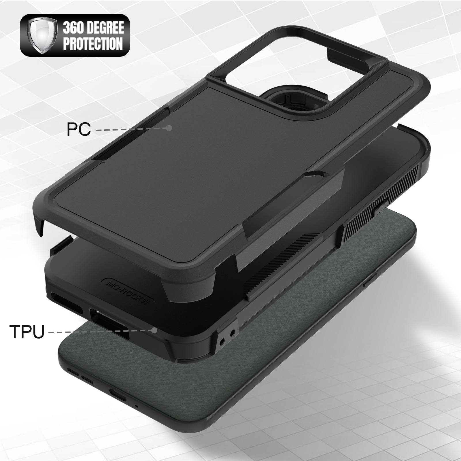 2IN1 Heavy Duty Armor Rugged P - Phone Cases Moto G 2025 reseña y precio