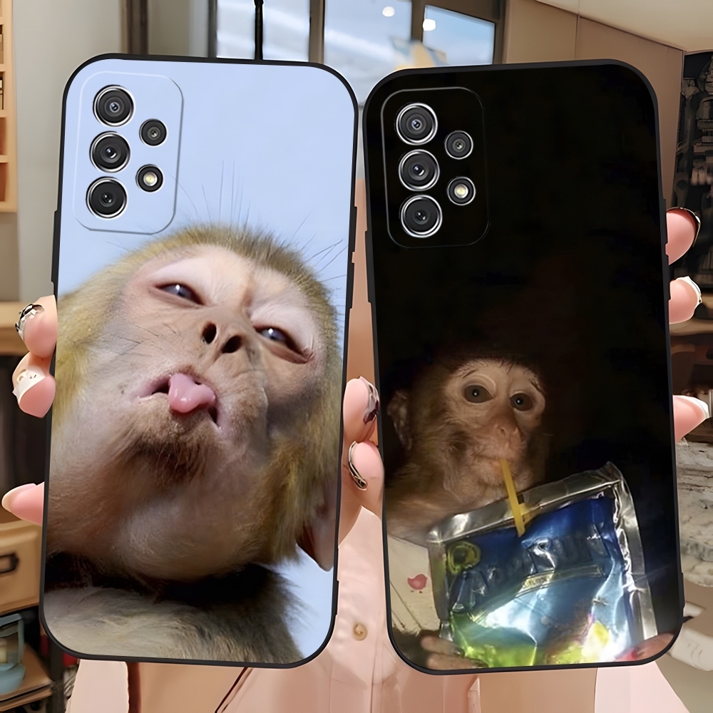 Monkey Sipping Caprisun Meme P - Phone Cases Burga reseña y precio