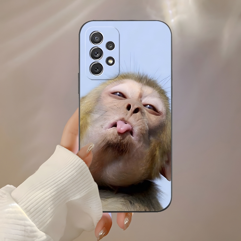 Monkey Sipping Caprisun Meme P - Phone Cases Burga reseña y precio