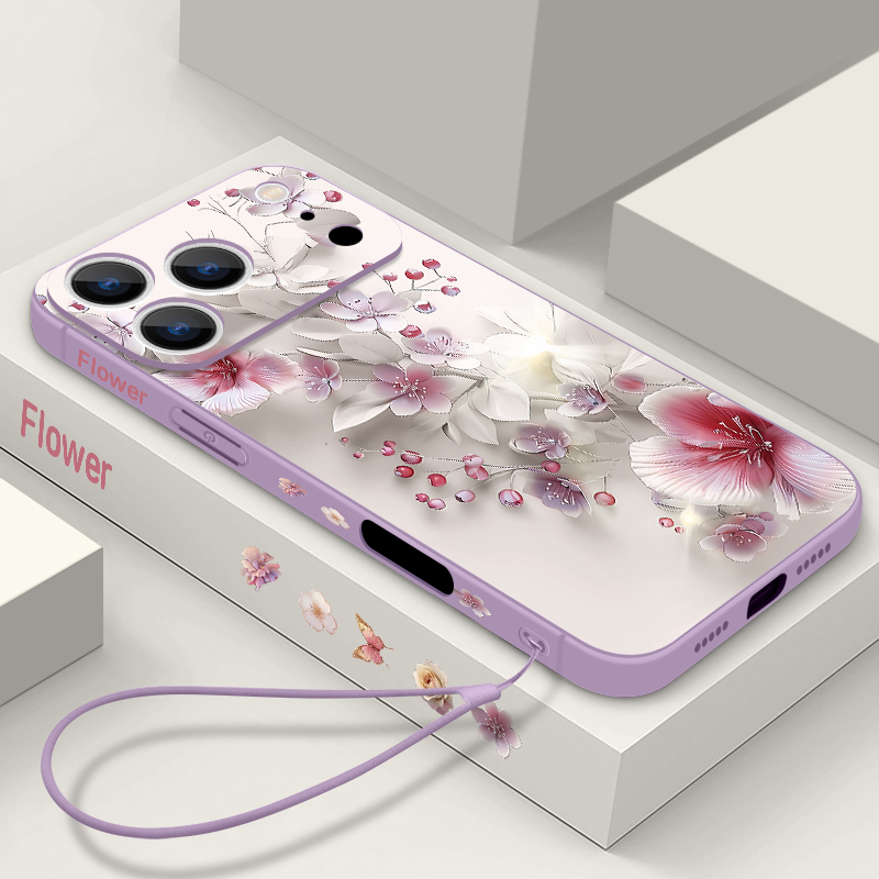Pink White Flower Case For iPh - Phone Cases Magsafe reseña y precio