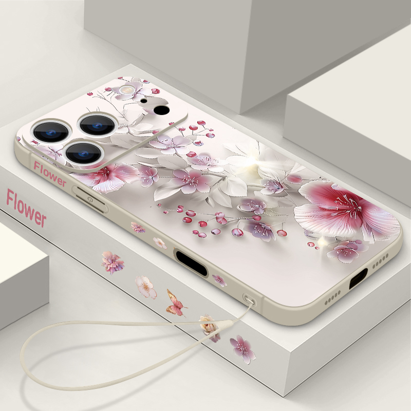 Pink White Flower Case For iPh - Phone Cases Magsafe reseña y precio