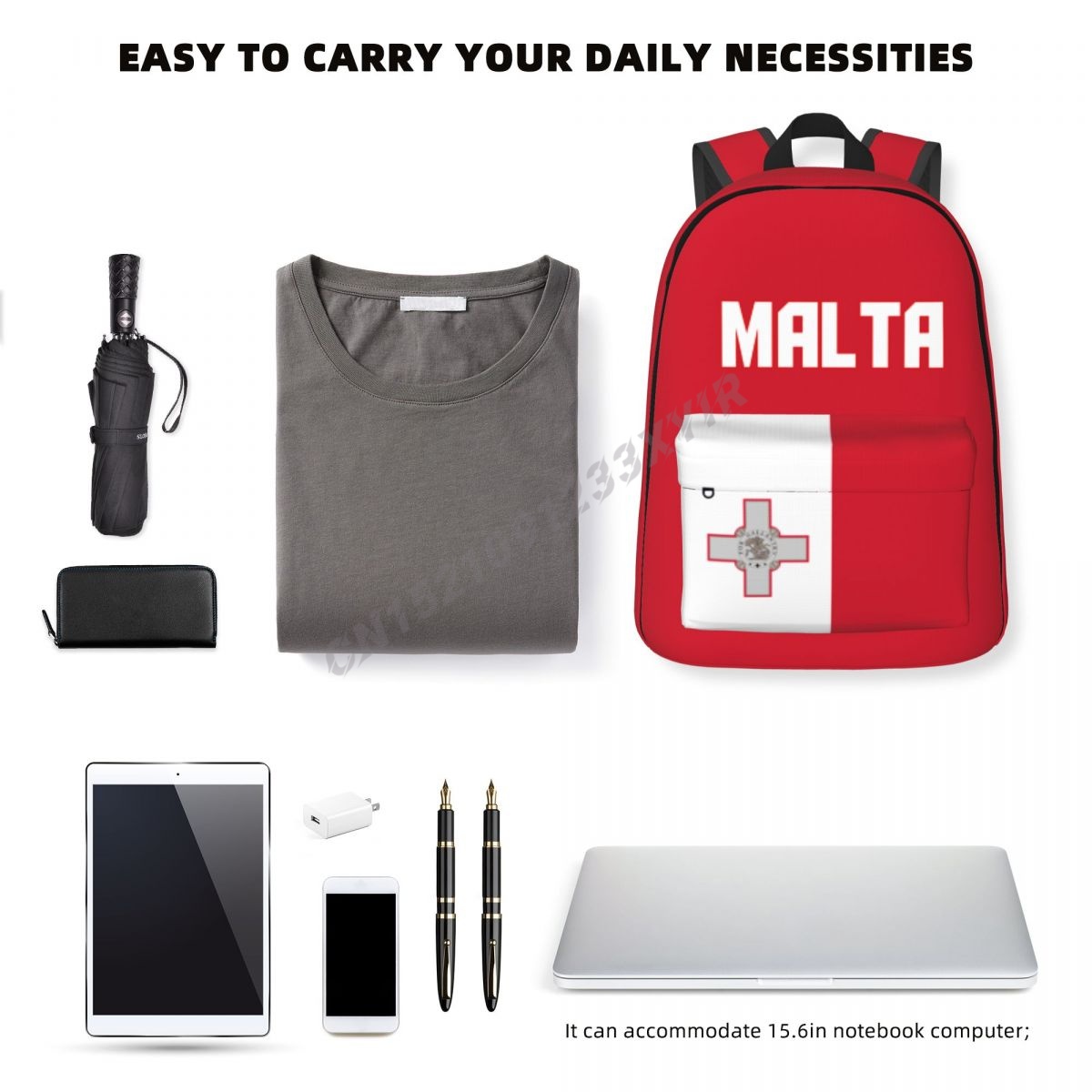 Unisex Backpack Malta Flag Mal - Phone Cases Malta reseña y precio