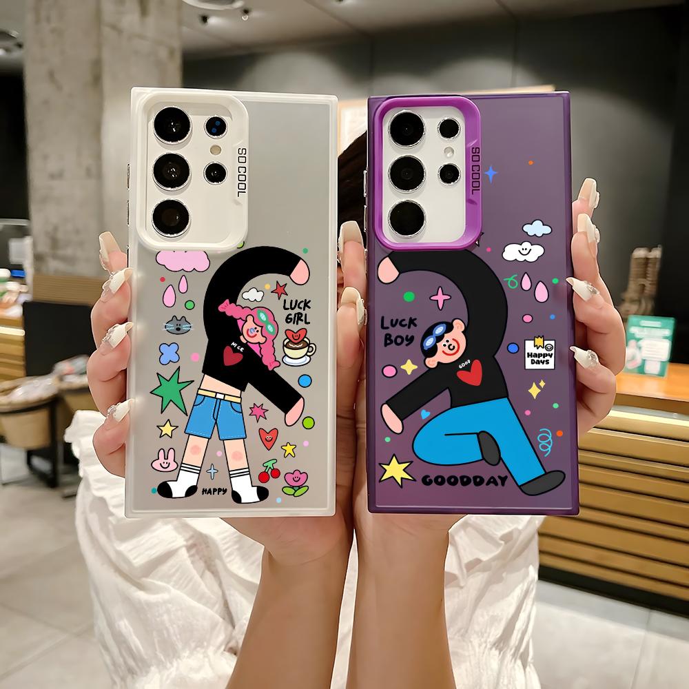 Funny Cartoon Girl And Boy Pho - Phone Cases For Boys reseña y precio