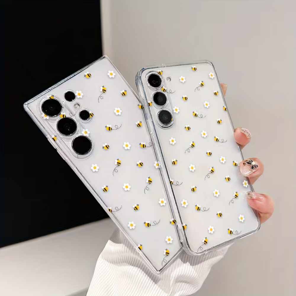 Bee White Flower Phone Case Fo - Phone Cases Samsung S25 Fe reseña y precio