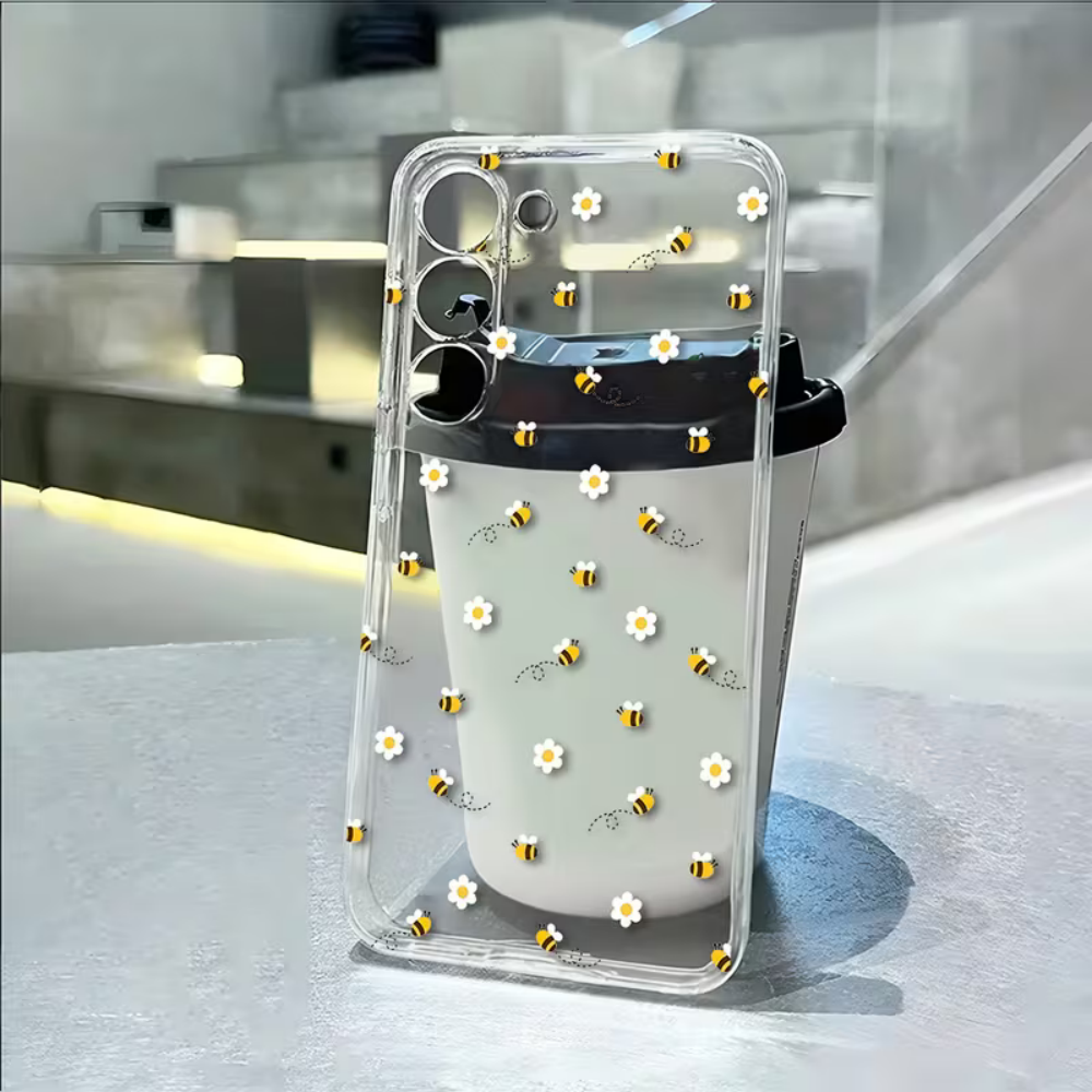 Bee White Flower Phone Case Fo - Phone Cases Samsung S25 Fe reseña y precio