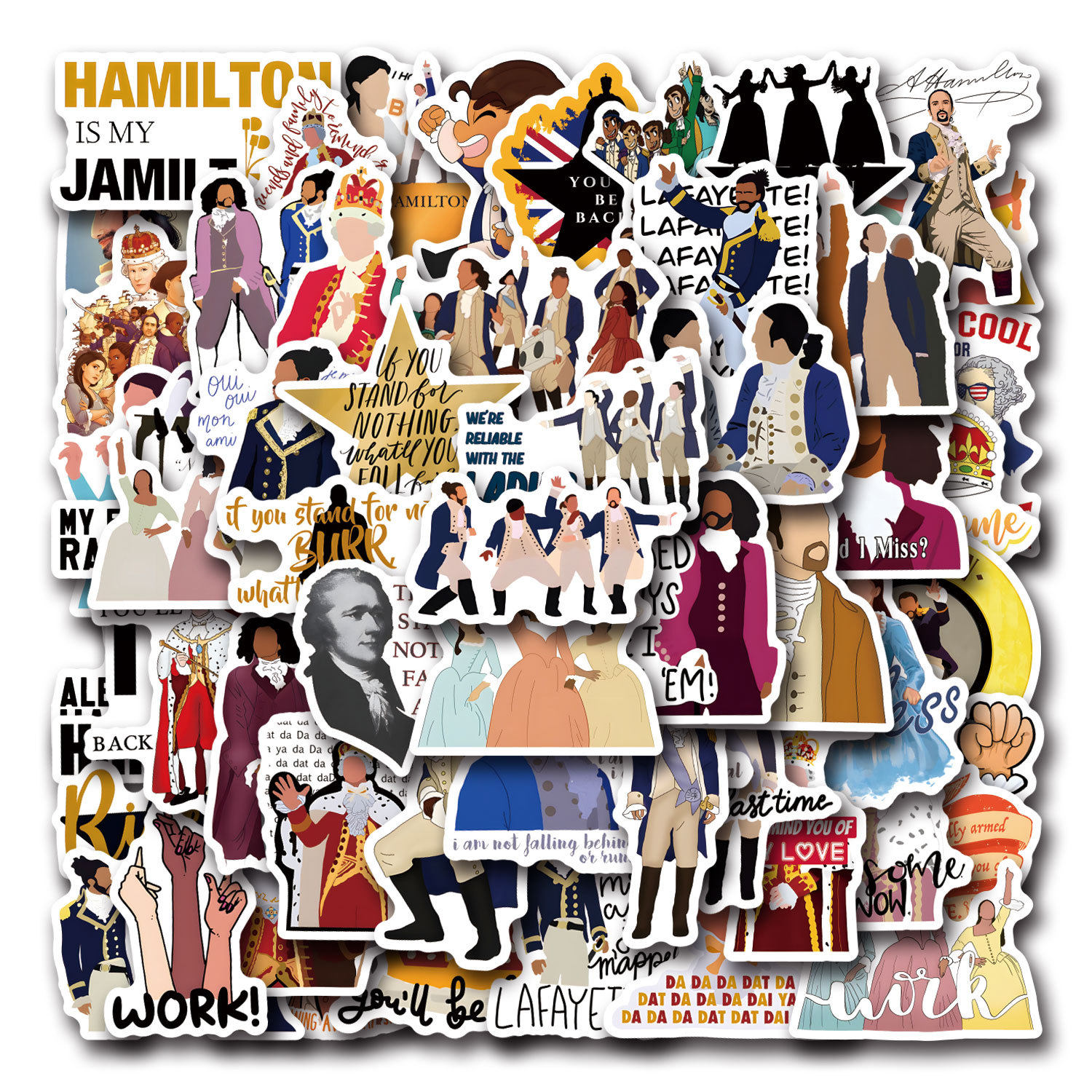 55PCS Hamilton Musical Cartoon - Phone Cases Hamilton reseña y precio