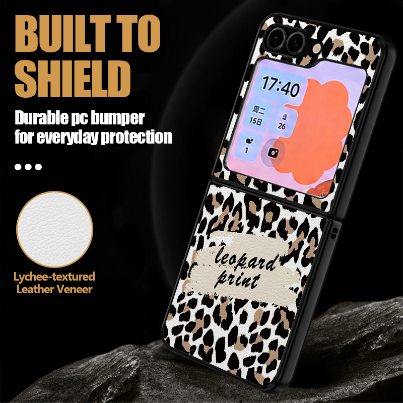 Sexy Leopard Print Pattern PU  - Phone Cases Z Fold 4 reseña y precio