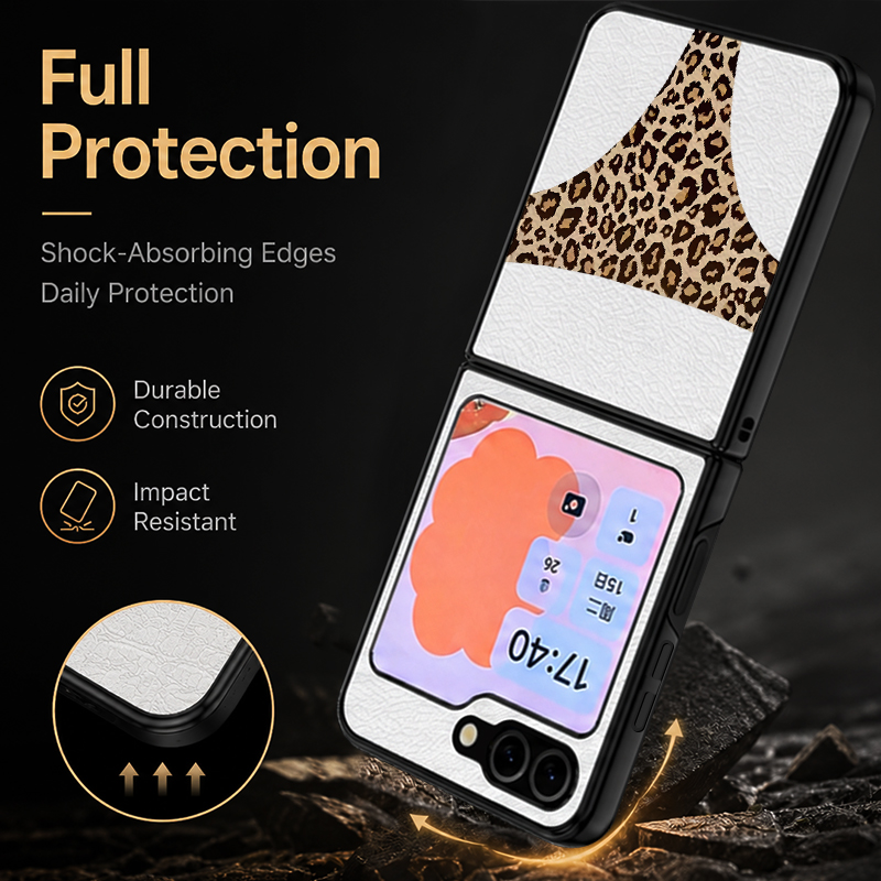 Sexy Leopard Print Pattern PU  - Phone Cases Z Fold 4 reseña y precio