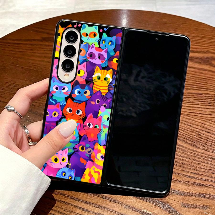 Full Cover Cat Phone Cover Cas - Phone Cases Z Fold 4 reseña y precio