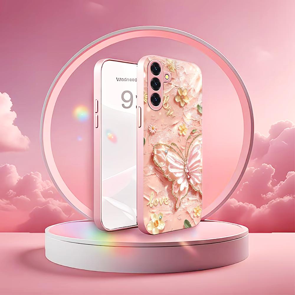 Pink Glitter Butterfly Fashion - Phone Cases Quad Lock reseña y precio
